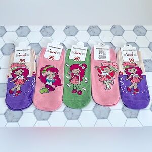 Strawberry Girl Ankle Socks 5 Pairs